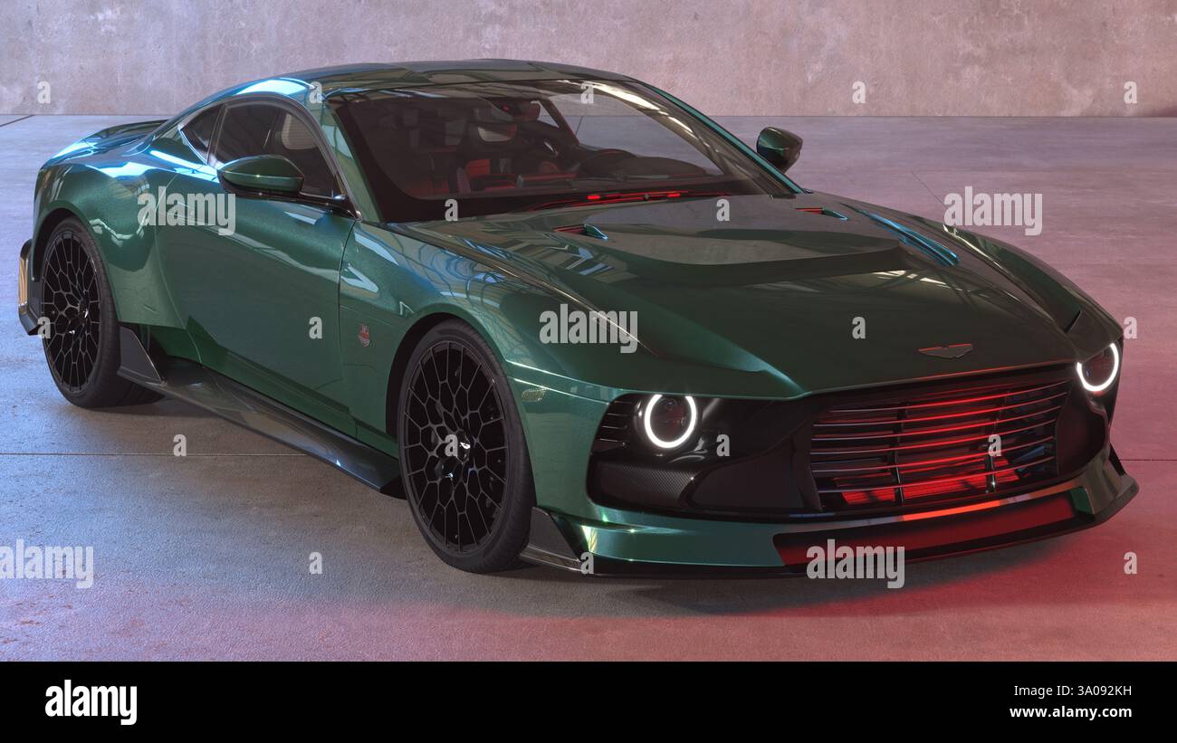 Aston Martin Valour - Auto manuale in edizione limitata ispirata al retro Foto Stock