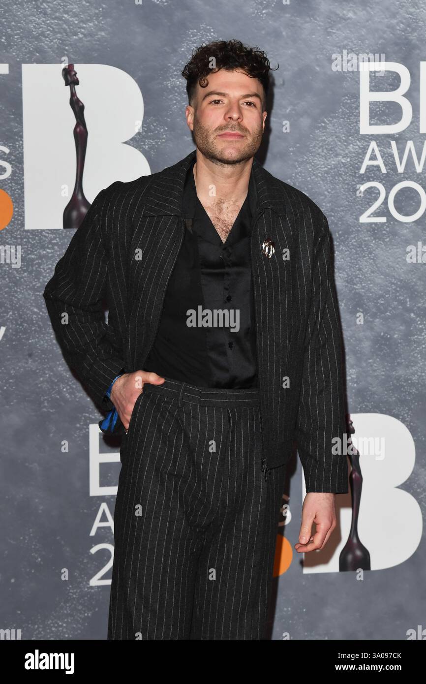 LONDRA, INGHILTERRA - 1 MARZO: Jordan North partecipa ai BRIT Awards all'Intercontinental Hotel O2 di Greenwich il 1° marzo 2025 a Londra, Inghilterra. CAP/Mar ©Mar/Capital Pictures Foto Stock