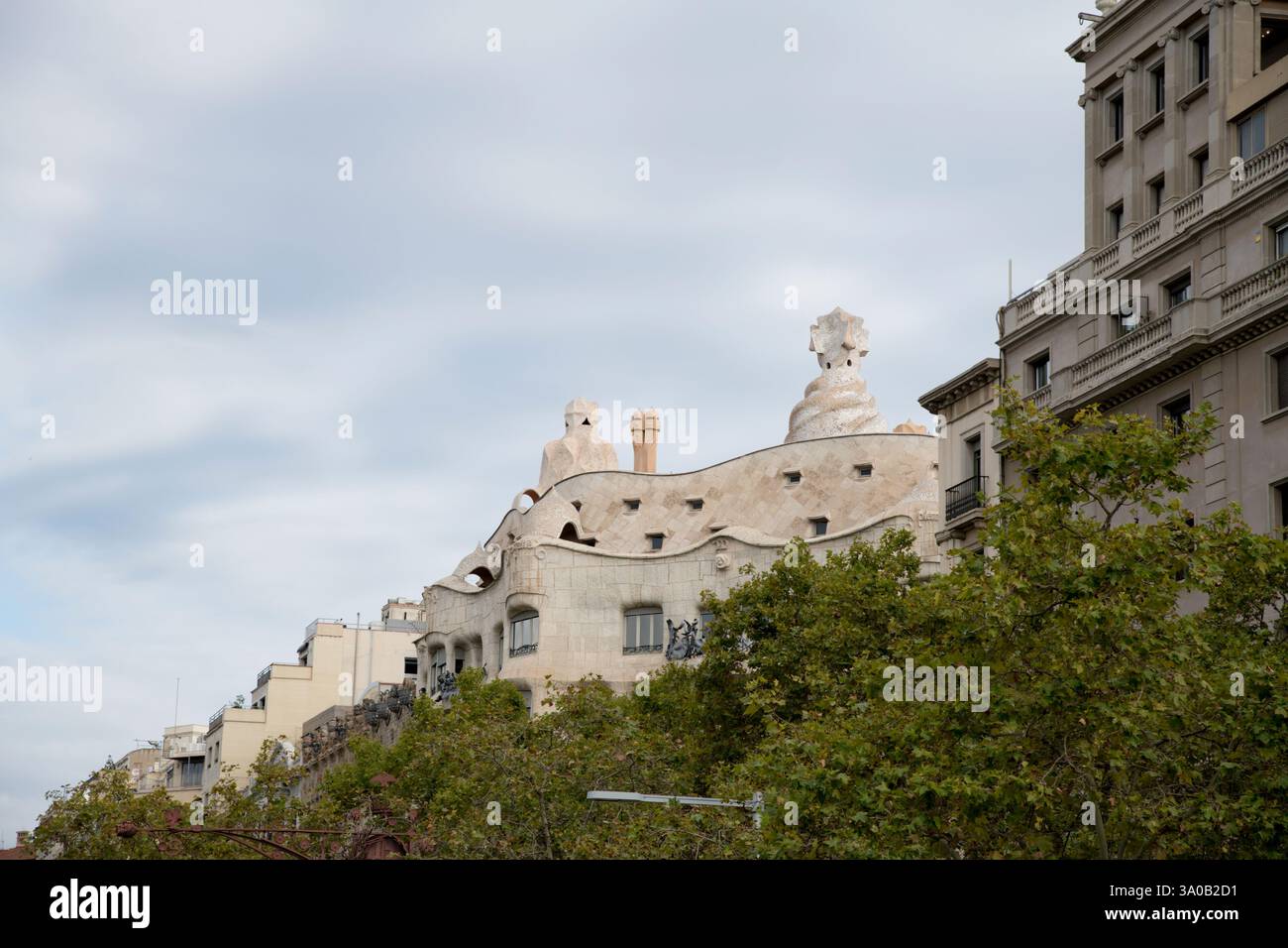 Barcellona,Catalogna,Spagna,architettura,edifici,edifici di Gaudi,Scene di strada,la Sagrada Familia Gaudí Cathedral Exteriors and Internals Foto Stock
