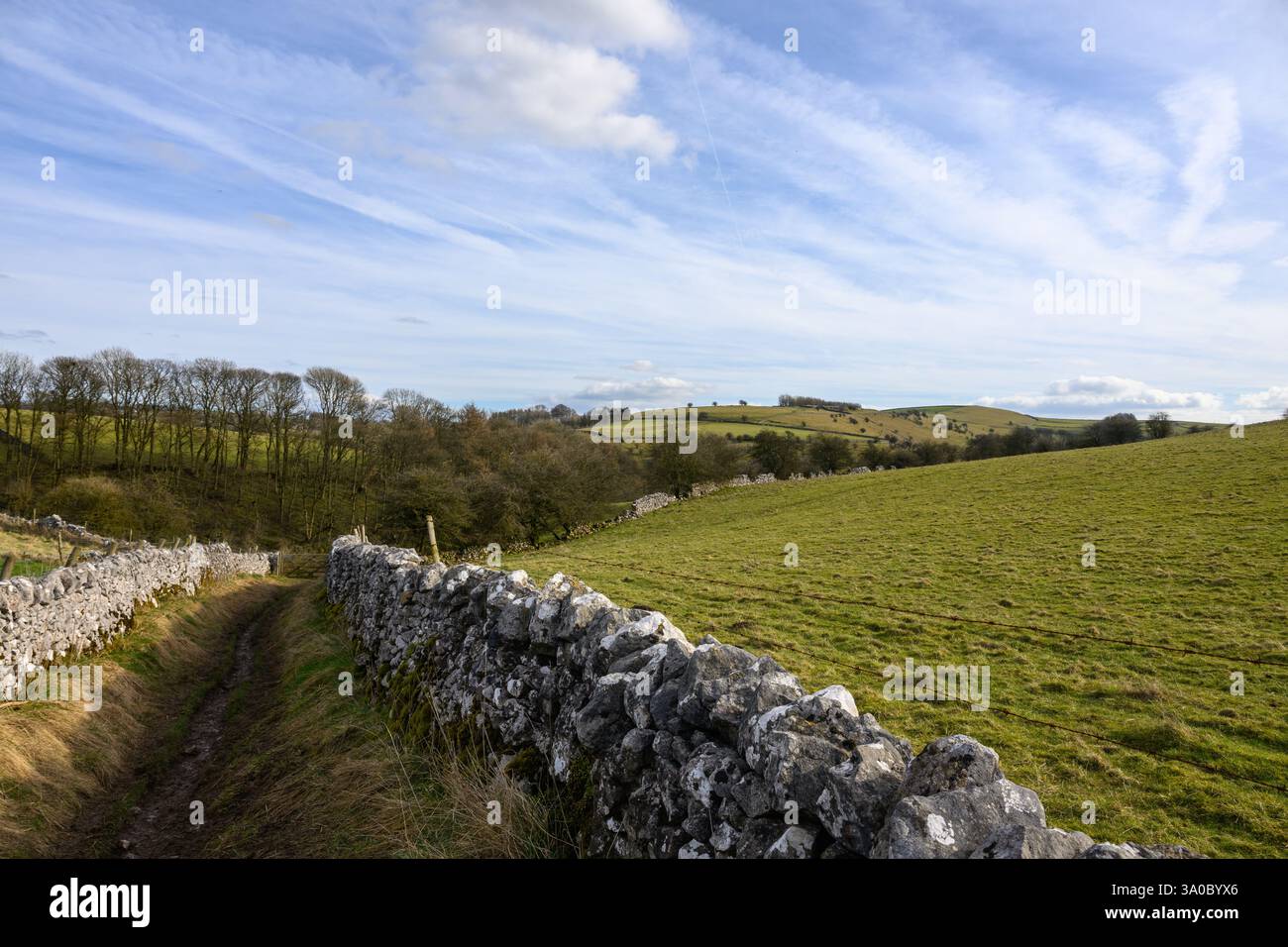 Derbyshire, Peak District National Park Landscape Foto Stock