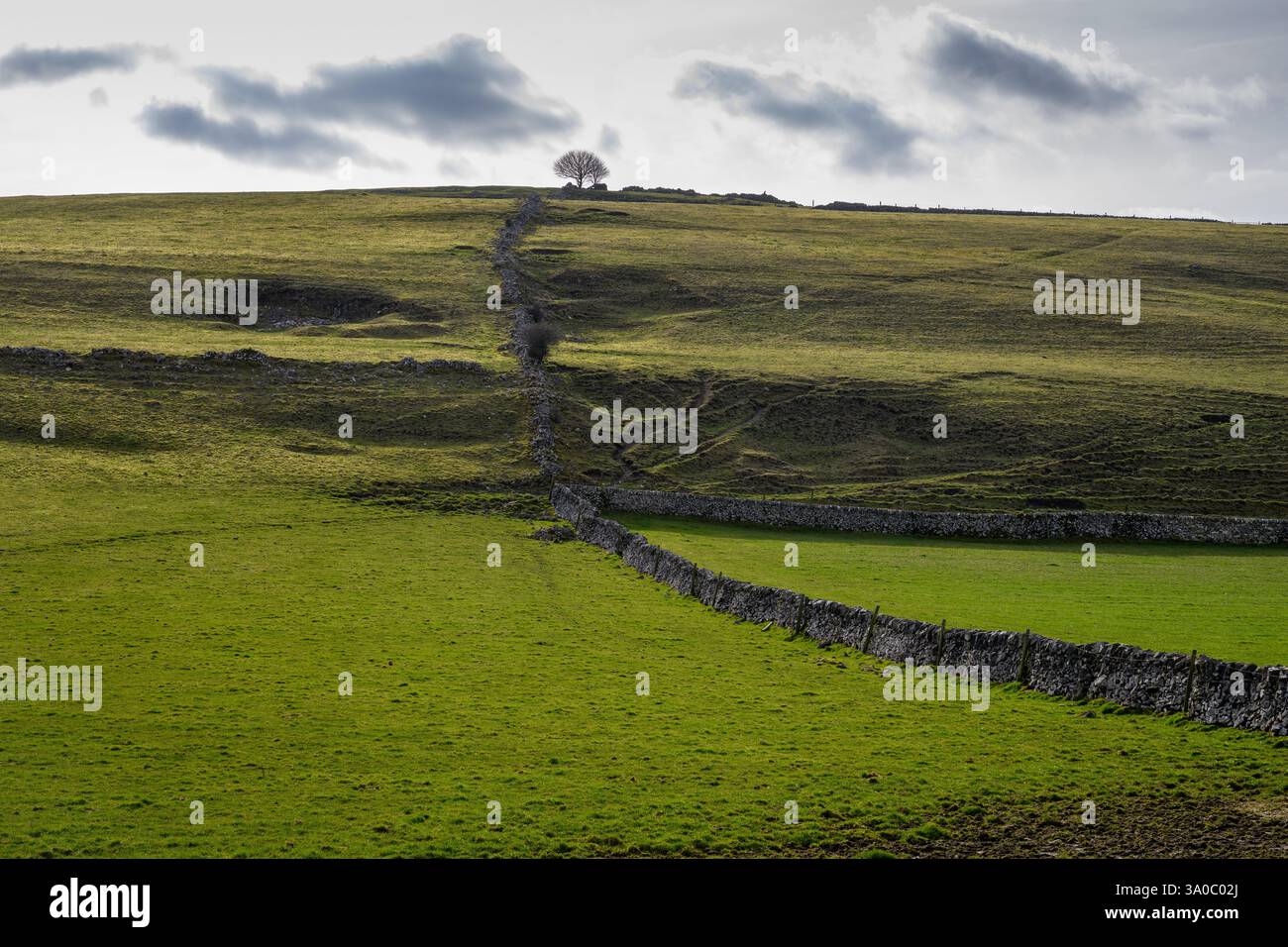 Derbyshire, Peak District National Park Landscape Foto Stock