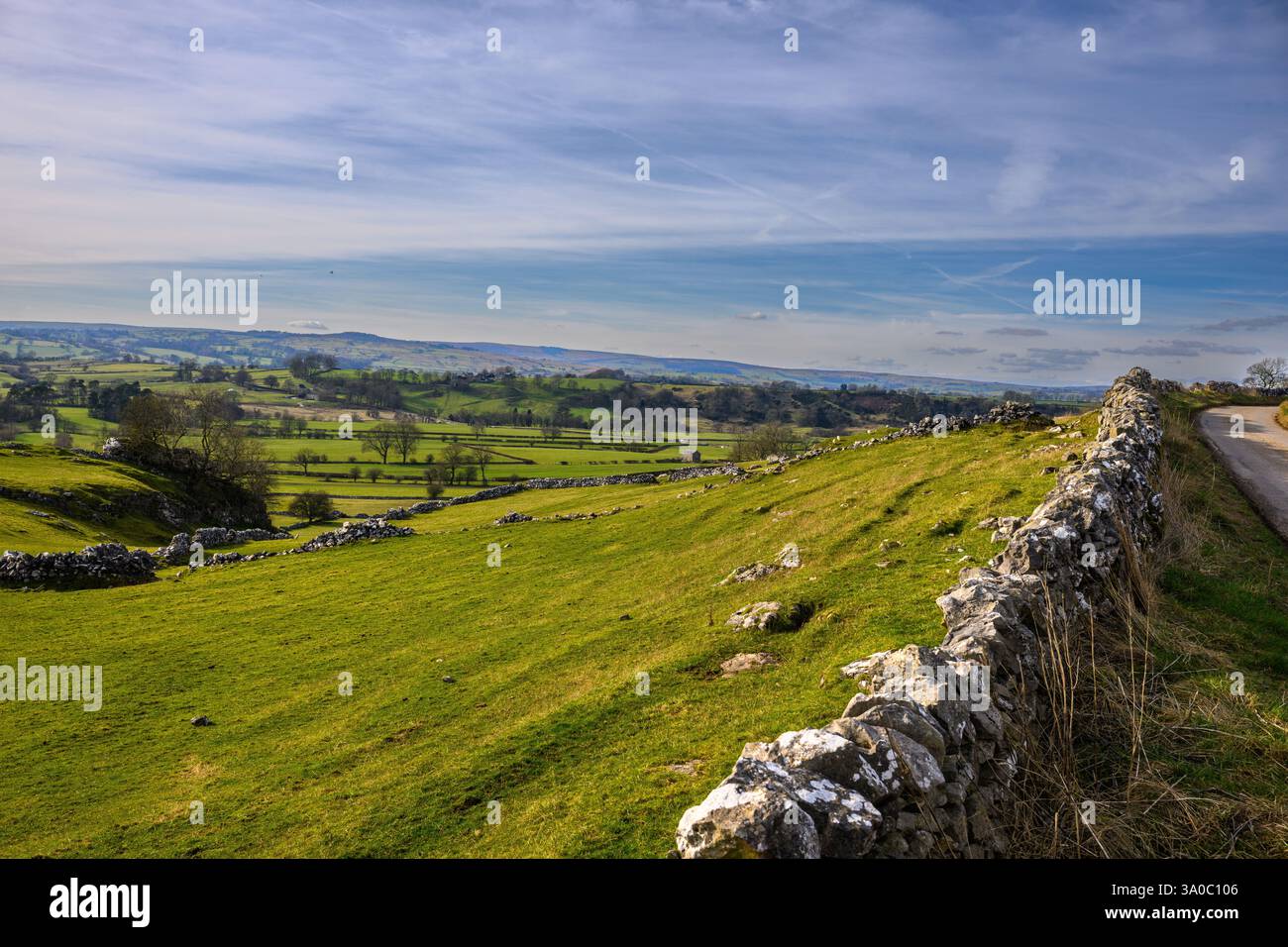Derbyshire, Peak District National Park Landscape Foto Stock
