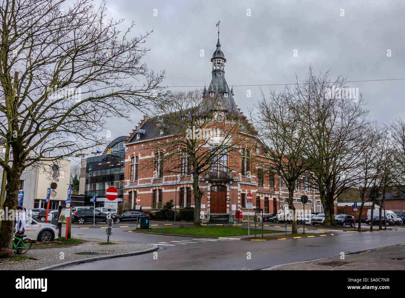 Grimbergen, Belgio, 27 febbraio 2025. Il comune di Grimbergen si trova nella regione delle Fiandre. Foto Stock
