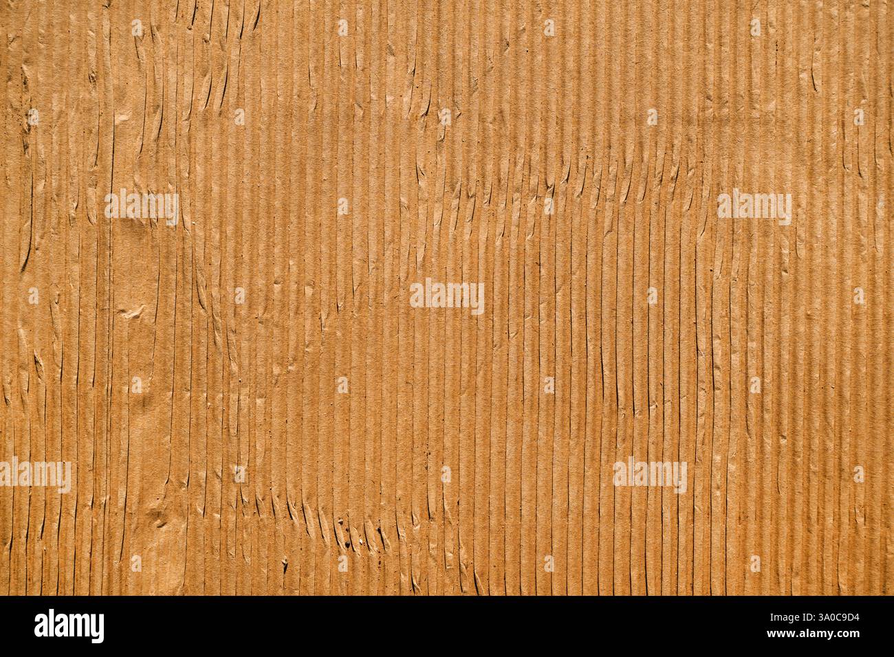 Materiale di imballaggio, cartone ondulato usato, vista dall'alto Foto Stock