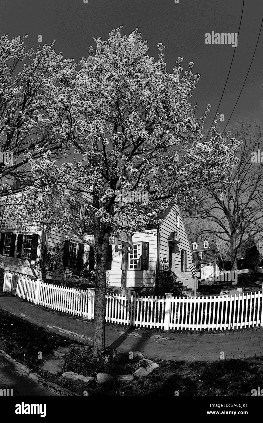 Casa privata, Newtown, Pennsylvania, Stati Uniti Foto Stock