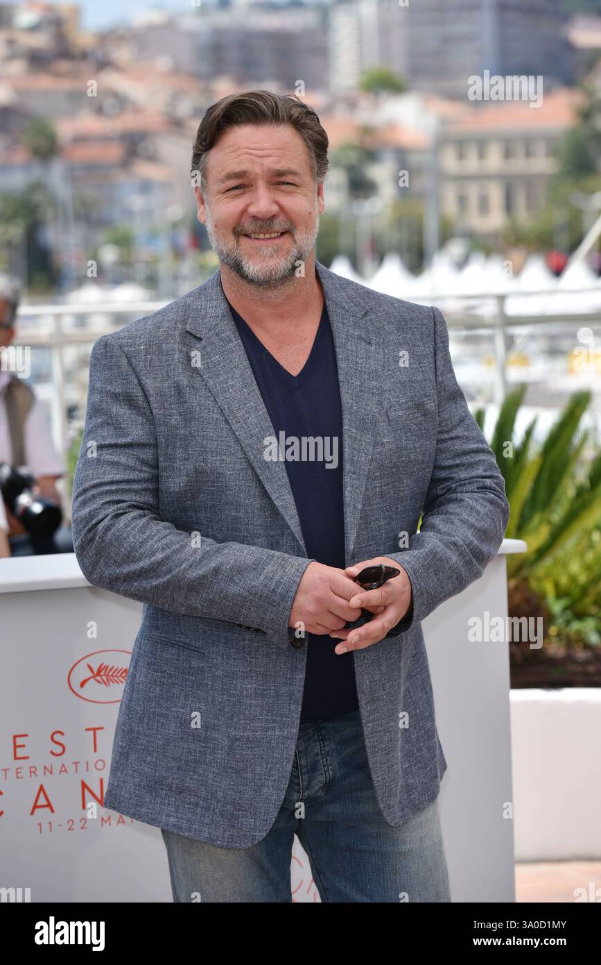 Russell Crowe alla photocall "The Nice Guys" durante il 63° Festival Internazionale di Cannes, FranceMay 2010 CAP/PL ©Phil Loftus/Capital Pictures Foto Stock