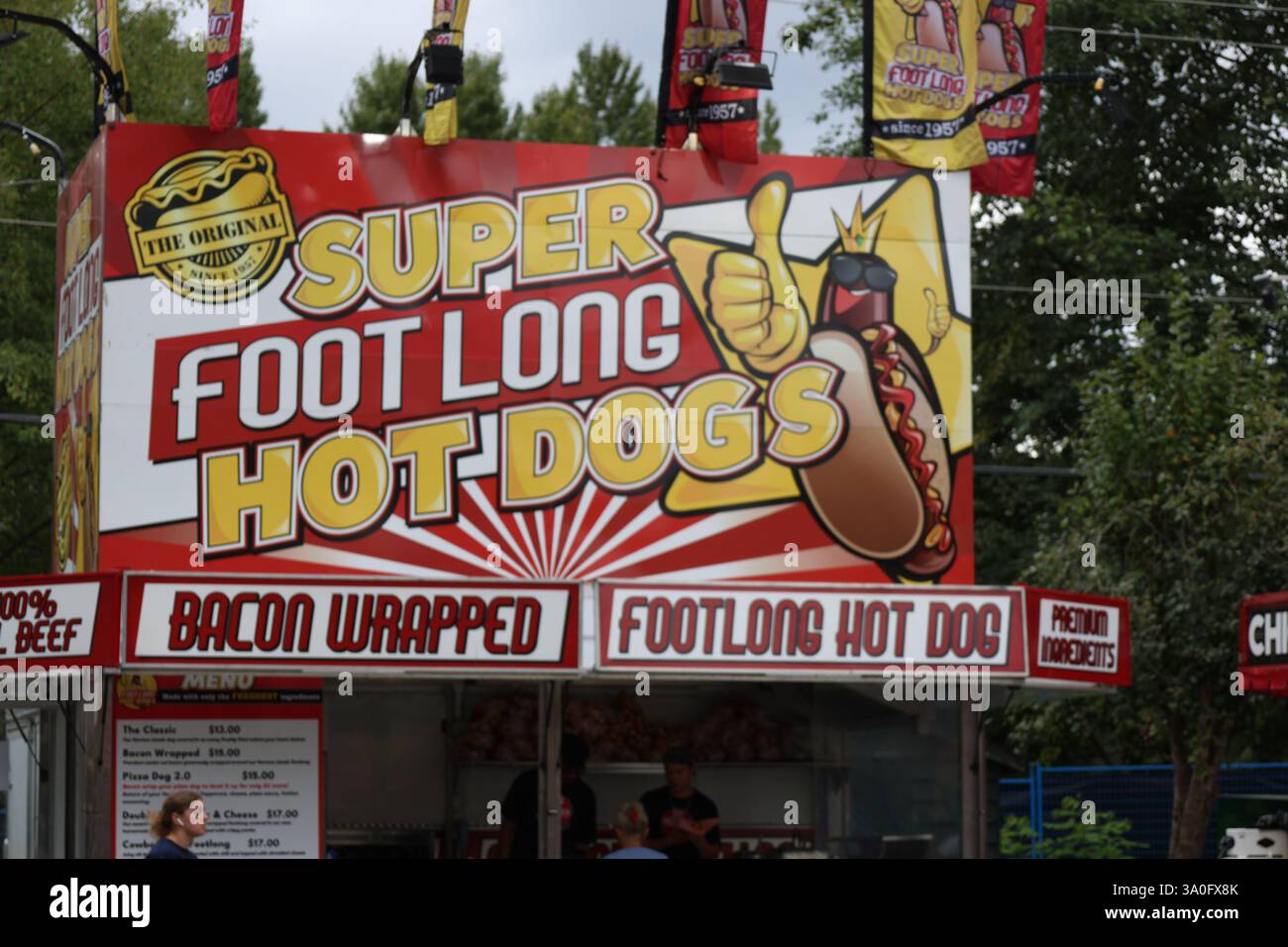Hot Dogs Super Foot Long Foto Stock