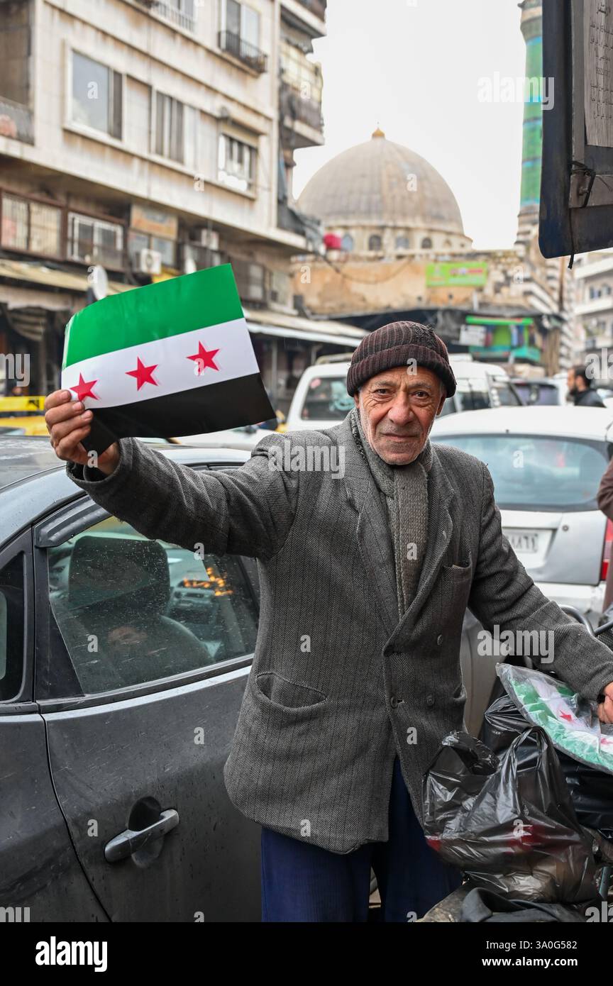 Damasco, Siria - dicembre 2024: Post caduta di Assad. Foto Stock