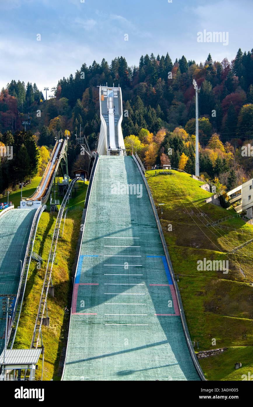 Piattaforma per salto con gli sci olimpici Foto Stock