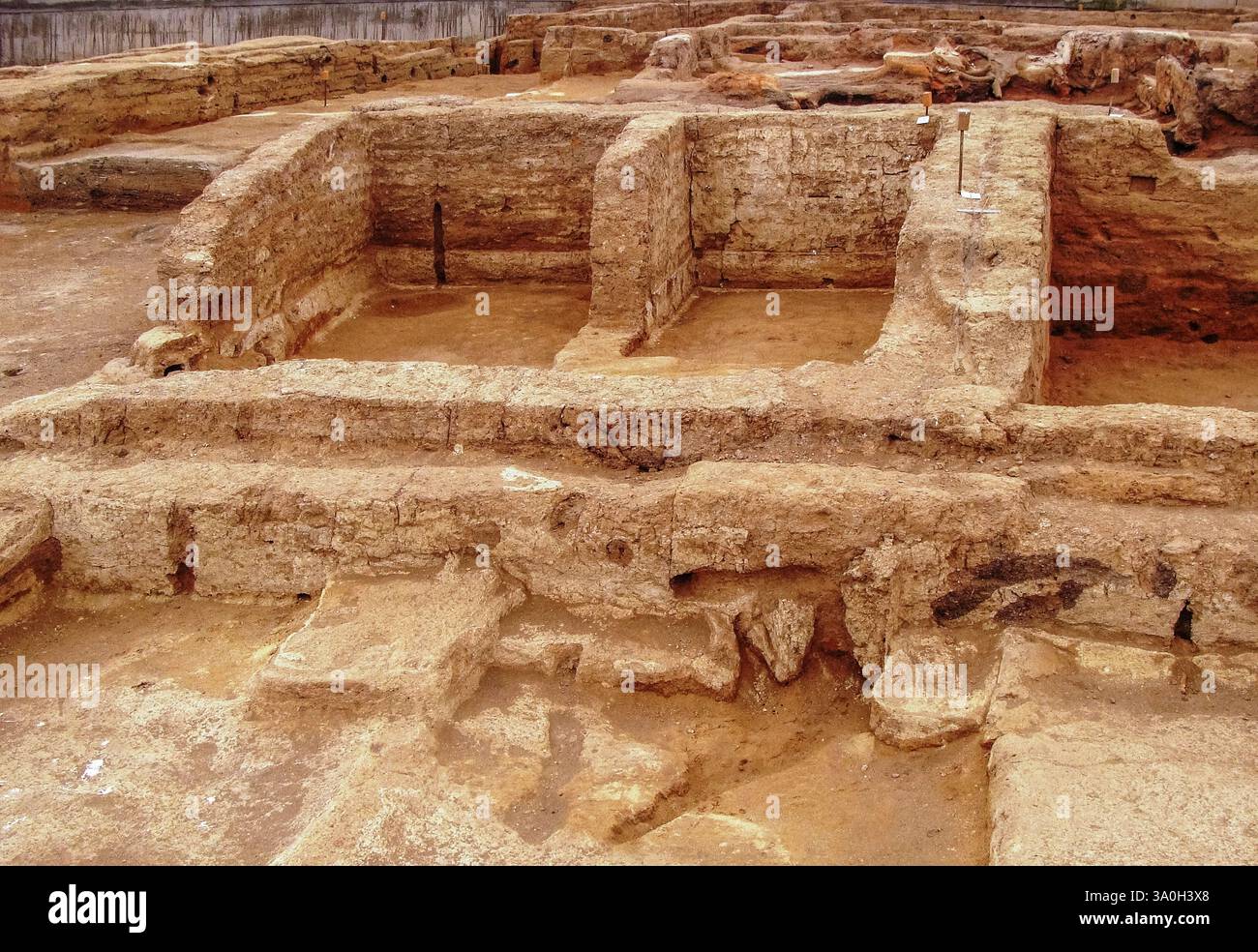 Turchia Çatalhöyük ( Catalcatal Hüyük) sito archeologico neolitico Foto Stock
