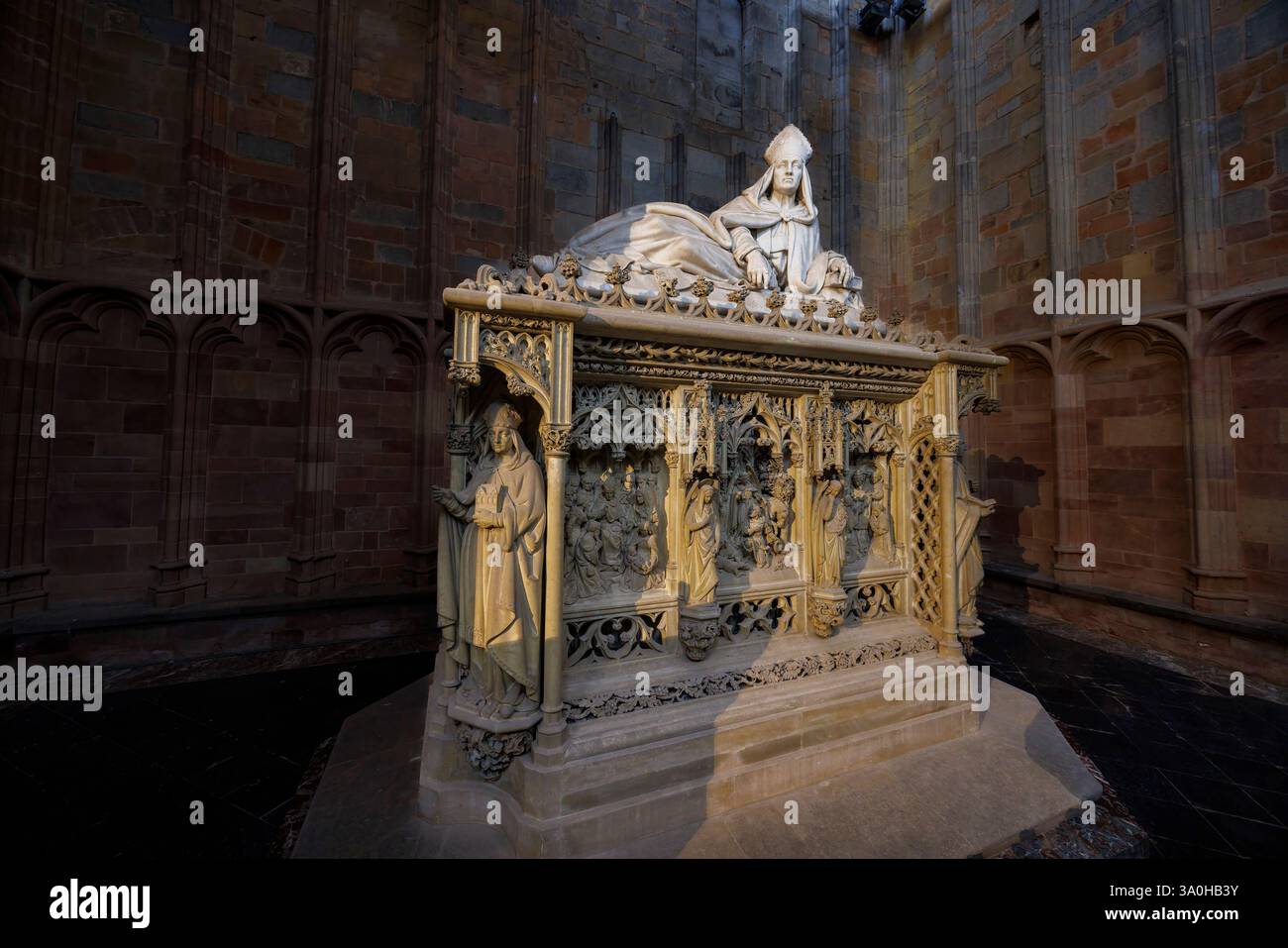 L'enotaph, la Basilica, Saint-Hubert, Vallonia, Belgio Foto Stock