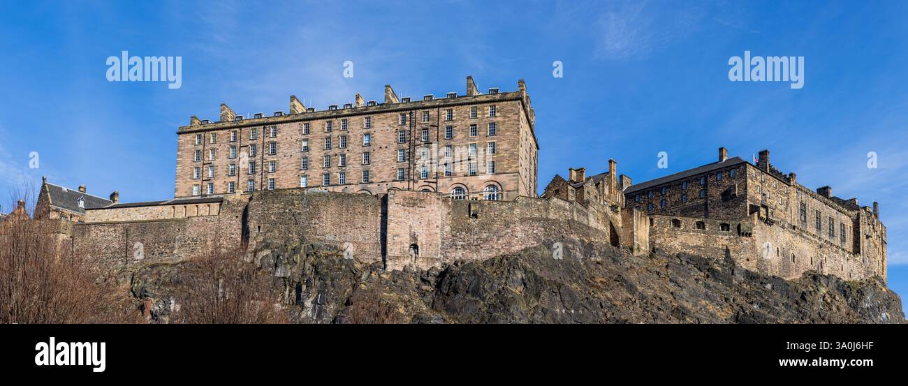 Il Castello di Edimburgo, Scozia Foto Stock