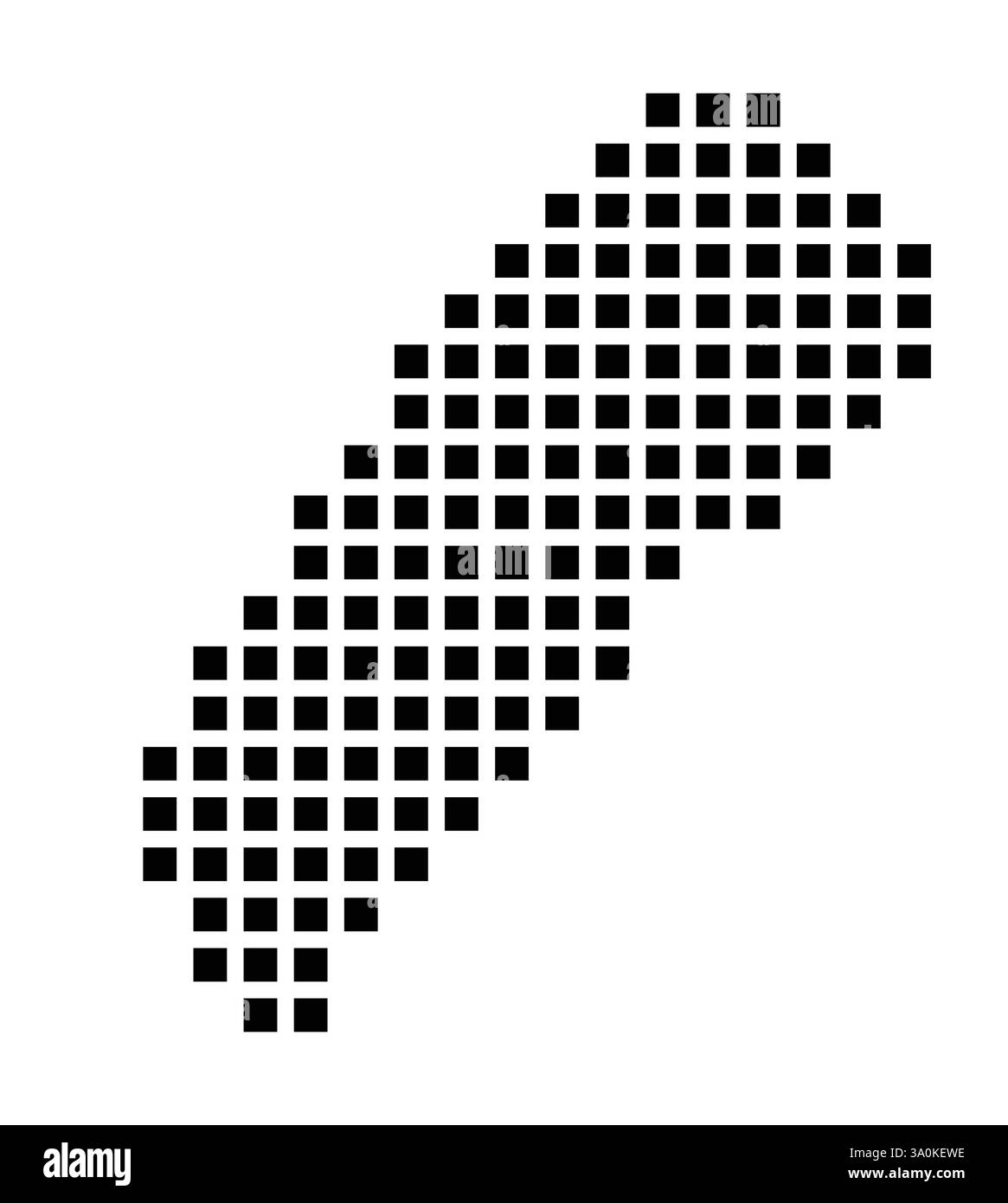 Mappa dei simboli della City Lake Forest (California) che mostra la città con un motivo di poche piazze nere Illustrazione Vettoriale