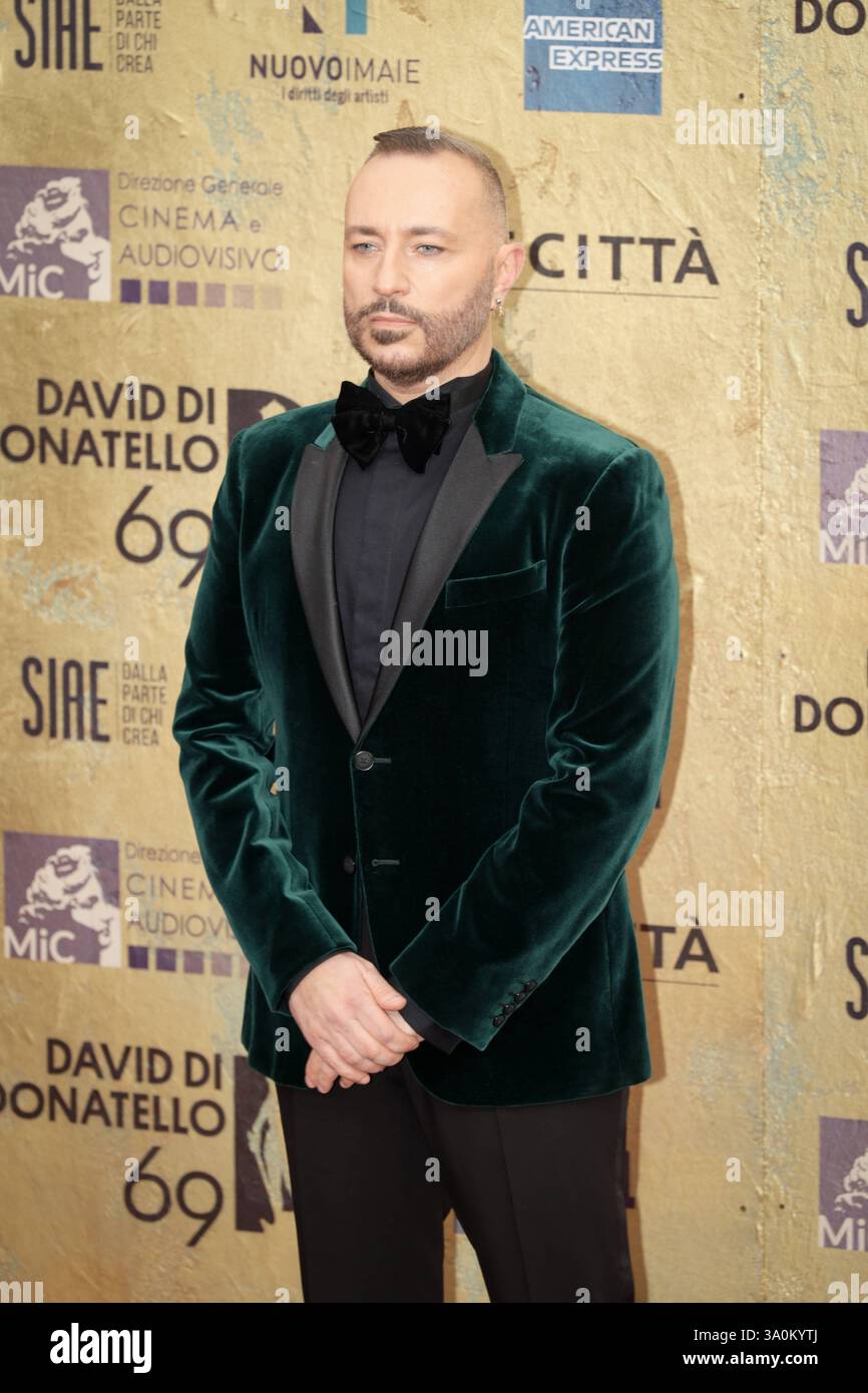 DATA RECORD NON DICHIARATA massimo Cantini Parrini, cerimonia di premiazione David di Donatello. Roma, Italia - 3 maggio 2024: Massimo Cantini Parrini partecipa al Red carpet della cerimonia di premiazione del David di Donatello 2024 a Roma, Italia, presso gli studi CinecittÃ. Roma RM Italia Copyright: XGennaroxLeonardix Foto Stock