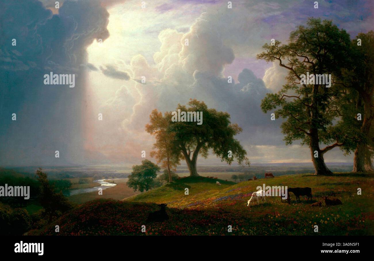 Molla della California - Albert Bierstadt, 1875 Foto Stock
