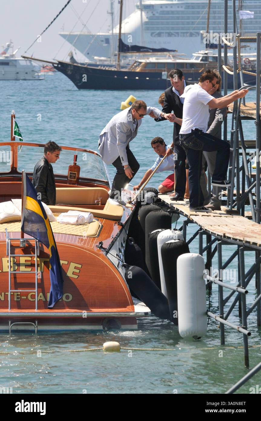 SPANDAU BALLET- Gary Kemp, Martin Kemp, Tony Hadley, Steve Norman & John Keeble.photocall .62° Festival Internazionale del Cinema di Cannes. Cannes, Francia. 19 maggio 2009.barca gruppo di bande di mare in uscita sbarco .CAP/PL.©Phil Loftus/Capital Pictures Foto Stock