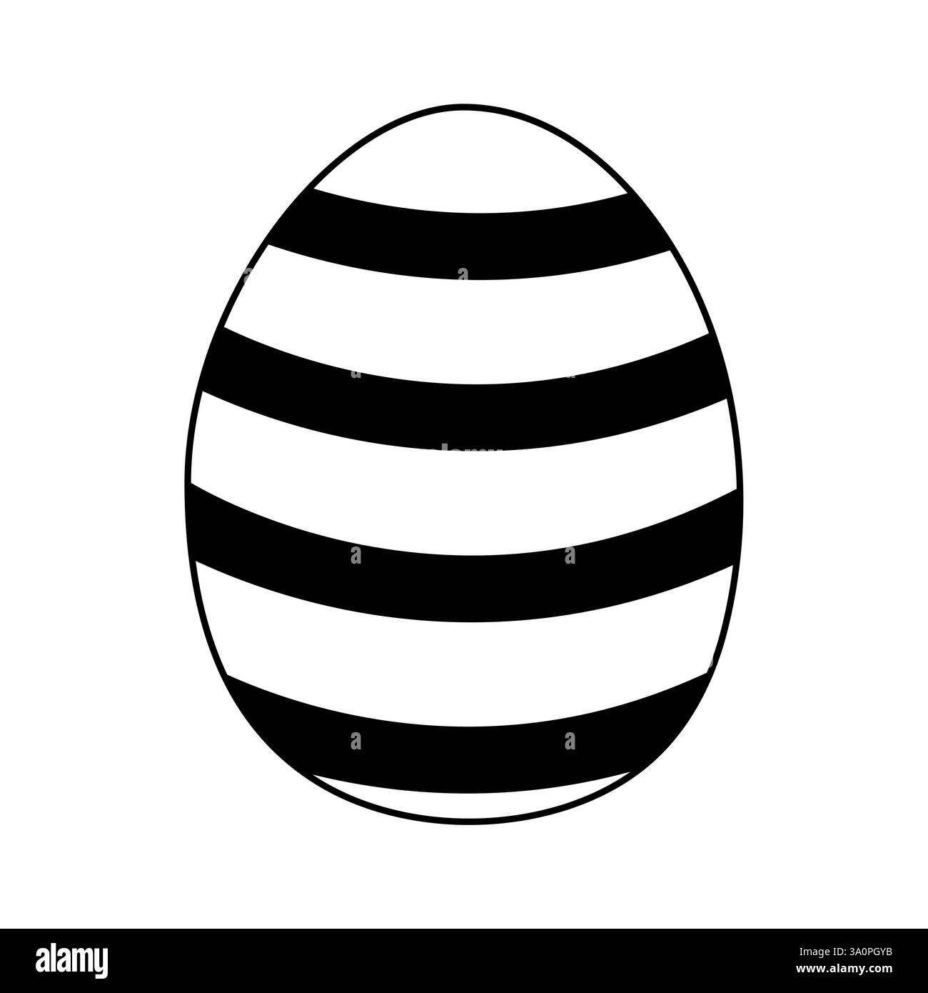 Design a strisce per uovo adatto per decorazioni pasquali o progetti artigianali Illustrazione Vettoriale