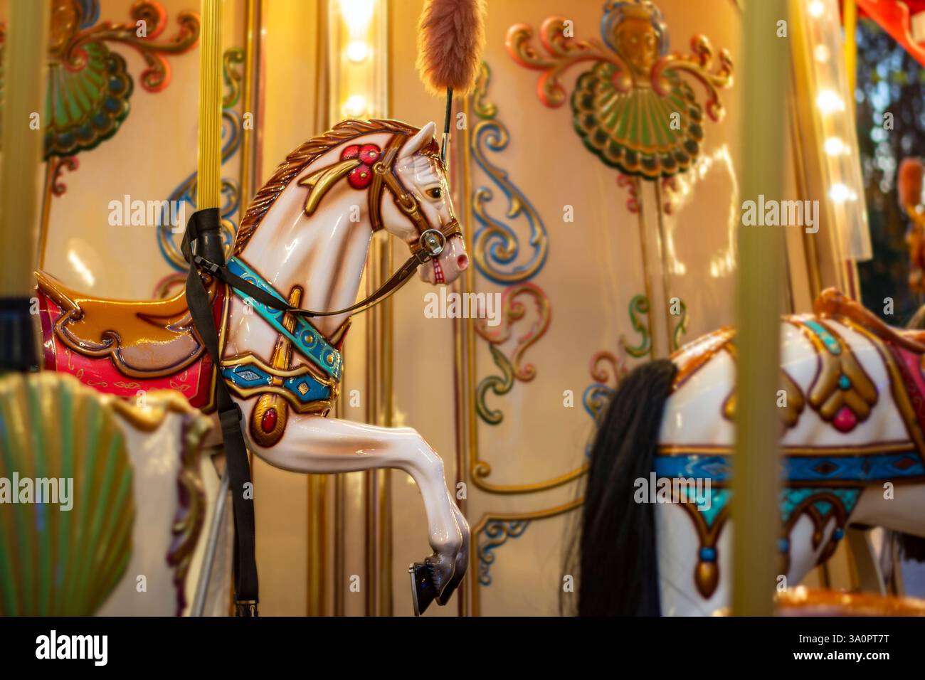 Buon cavallo con dettagli rotondi Foto Stock