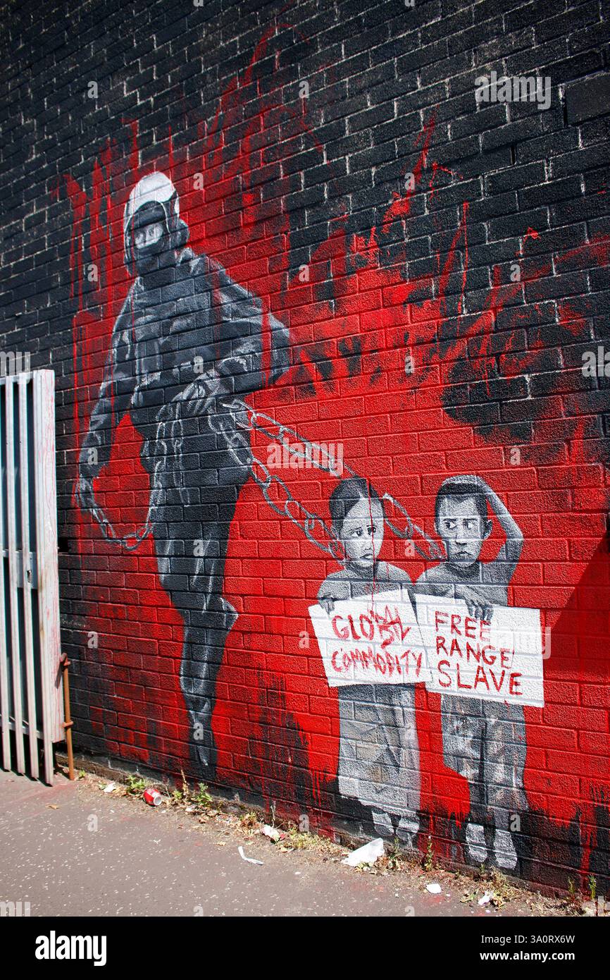 Impressionen: Parete Internazionale di Belfast, Nordirland/ Irlanda del Nord (nur fuer redaktionelle Verwendung. Keine Werbung. Referenzdatenbank: http://w Foto Stock
