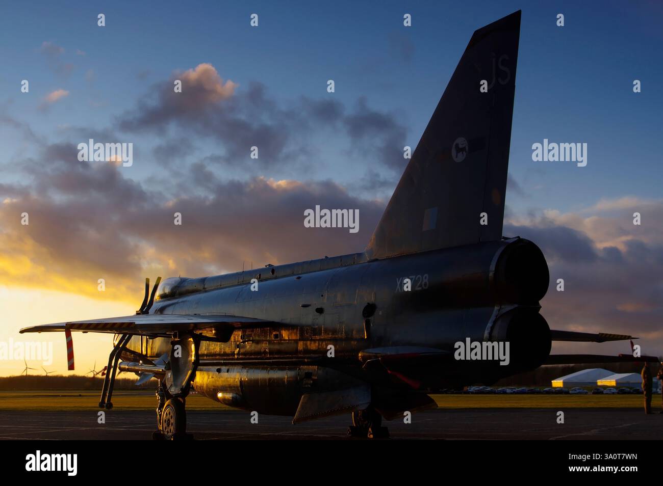 Inglese Electric, Lightning, F6, Bruntingthorpe, Inghilterra, Regno Unito. Foto Stock