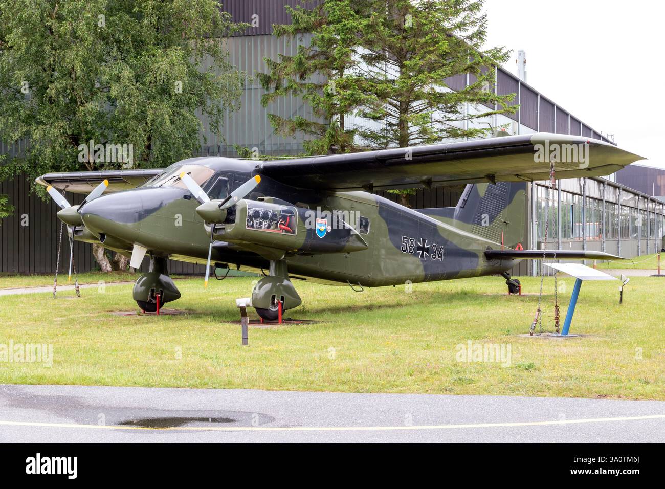 Dornier Do 28 STOL in mostra alla Hohn Air base. Hohn, Germania - 12 giugno 2019 Foto Stock