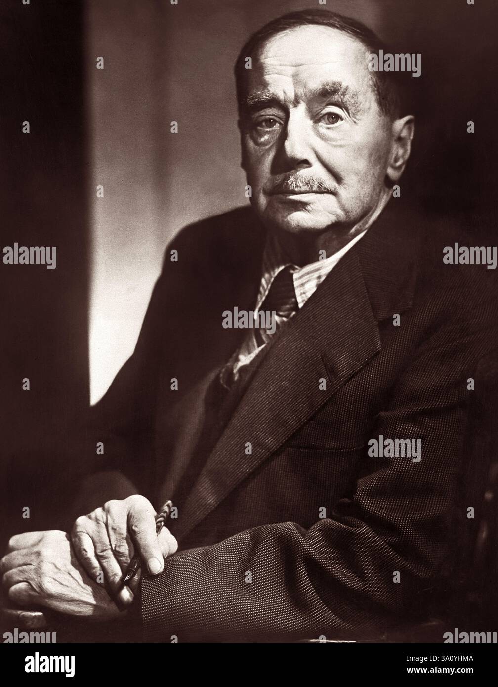 H.G. Wells (1866-1946), autore britannico di classici di fantascienza The War of the Worlds, The Invisible Man, The Time Machine e The Island of Dr. Moreau. Foto Stock
