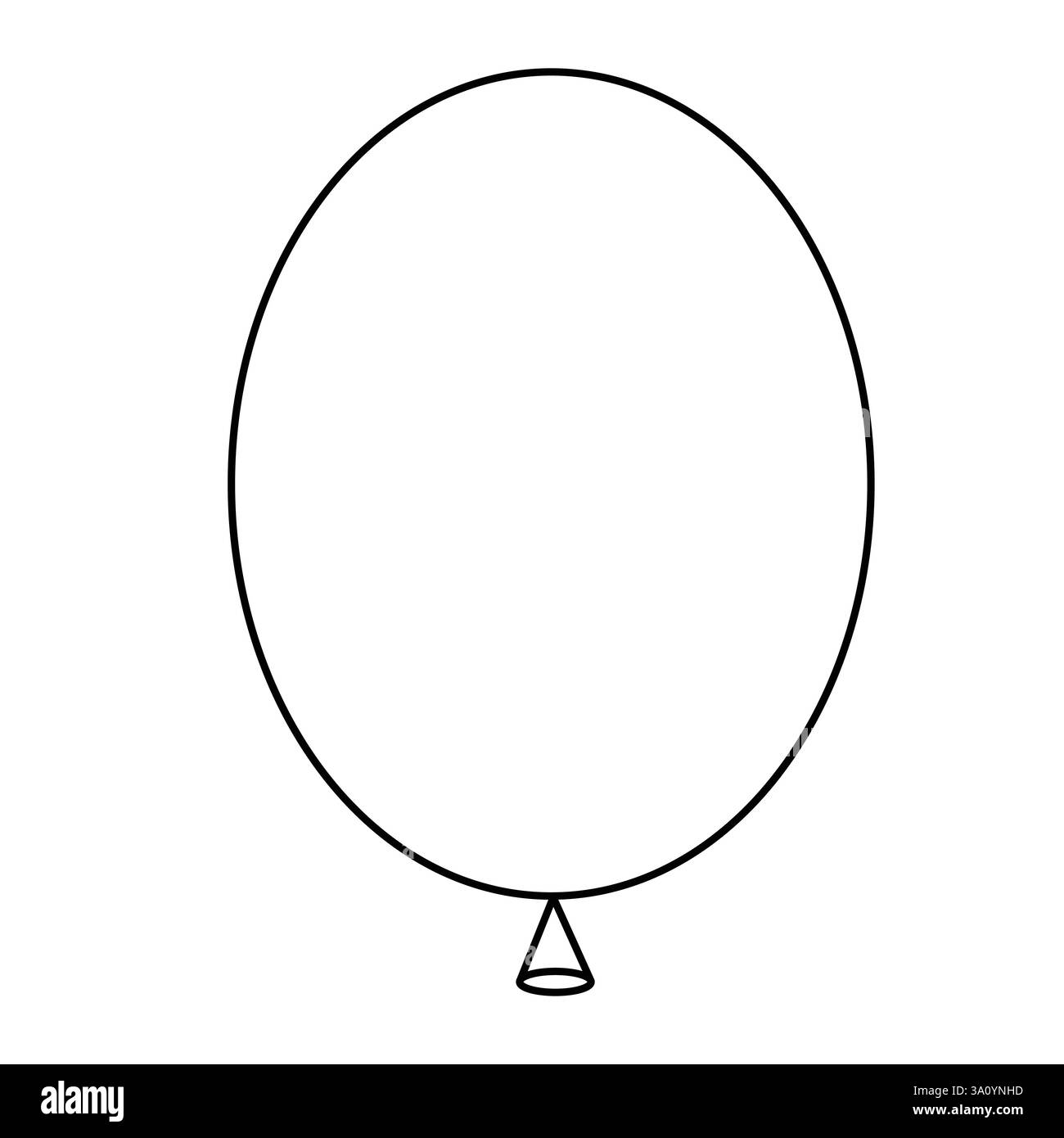 Il concetto di decorazione per celebrazioni artistiche a linea singola continua con palloncino delinea l'illustrazione vettoriale Illustrazione Vettoriale