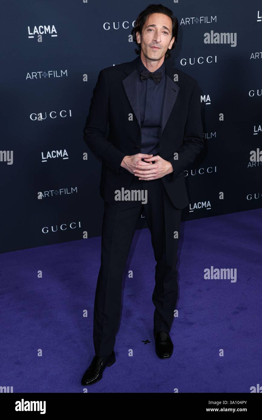 (FILE) Adrien Brody vince l'Oscar come miglior attore in un ruolo da protagonista per "The Brutalist" al 97° Annual Academy Awards di domenica 2 marzo 2025. LOS ANGELES, CALIFORNIA, USA - 05 NOVEMBRE: L'attore americano Adrien Brody arriva all'undicesimo LACMA Art + Film Gala 2022 presentato da Gucci, tenutosi al Los Angeles County Museum of Art il 5 novembre 2022 a Los Angeles, California, Stati Uniti. (Foto di Xavier Collin/Image Press Agency) Foto Stock