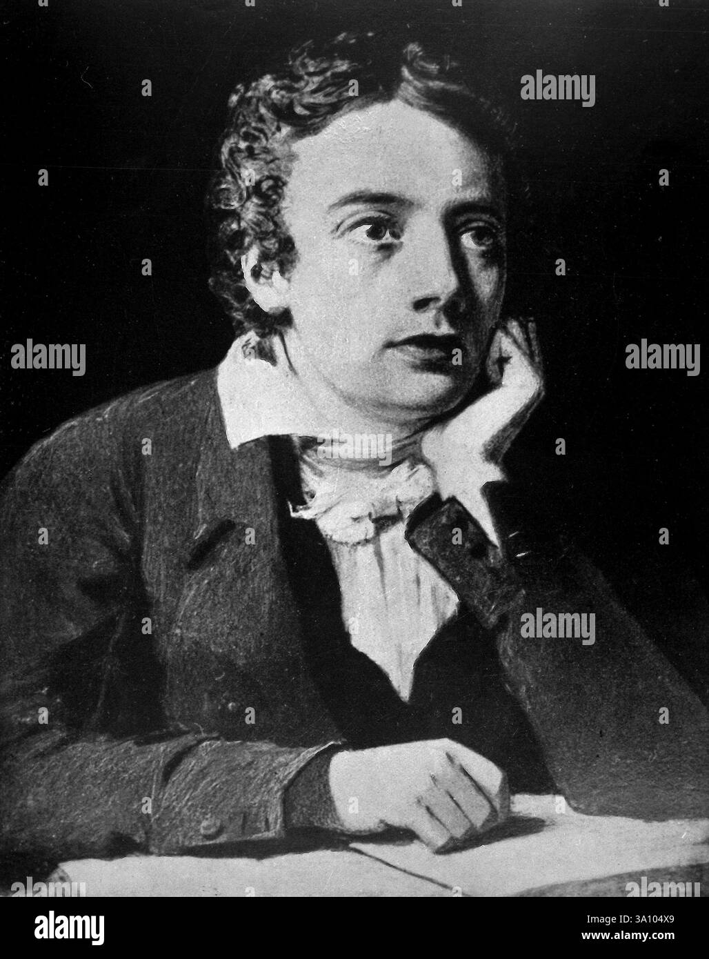 Il poeta inglese John Keats, dipinge anni '1800 Foto Stock