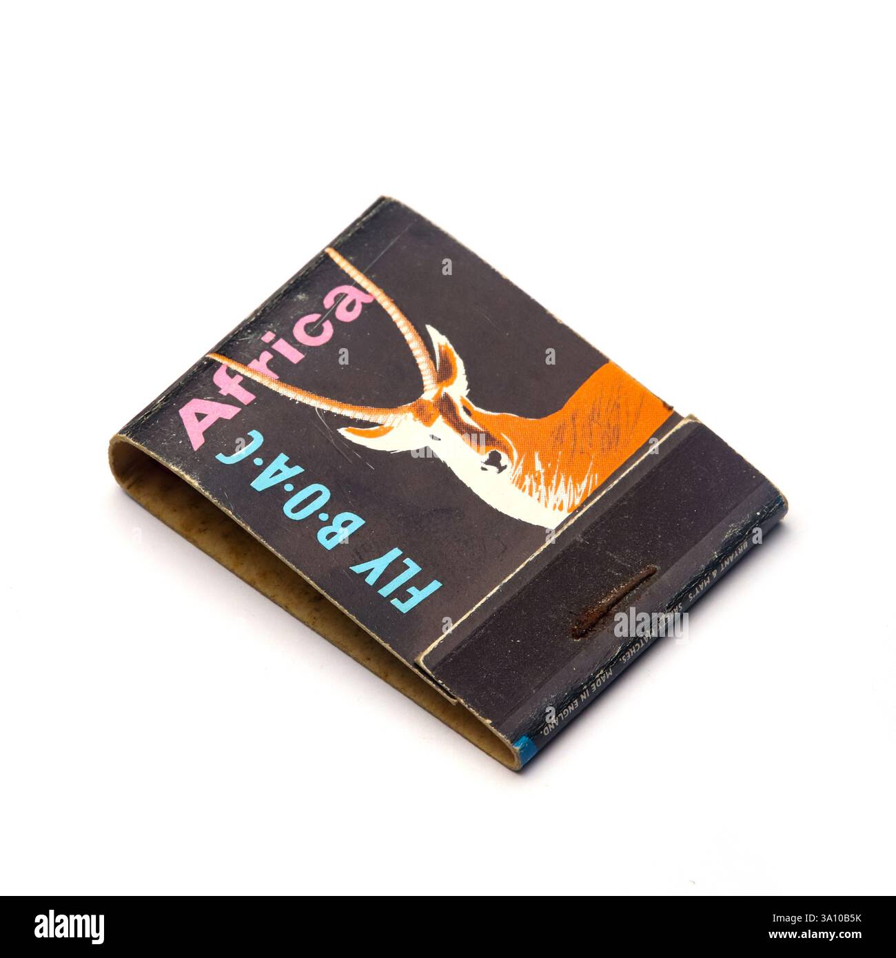 BOAC B.O.A.C vintage matchbook Foto Stock