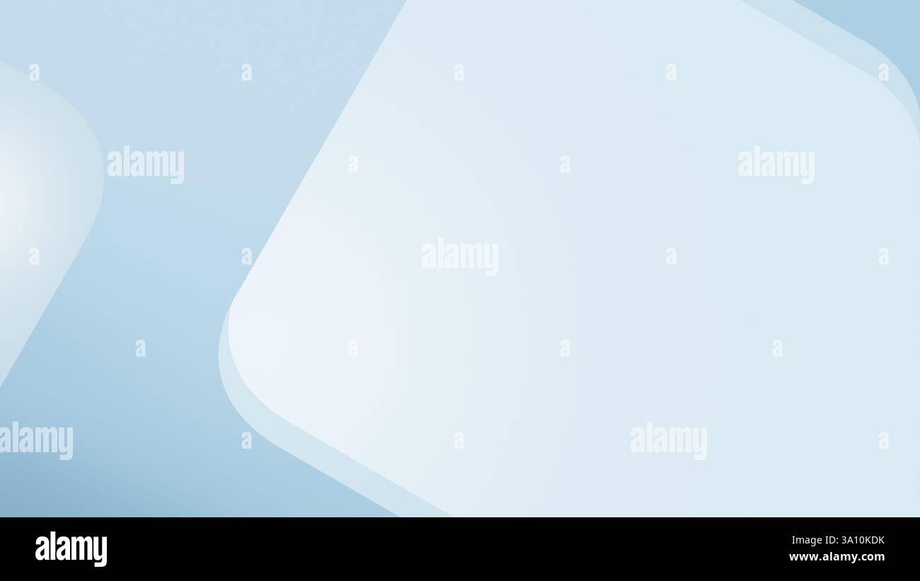 Forme geometriche astratte a strati azzurro. Modello semplice e moderno per annunci, biglietti da visita, poster, volantini, ecc. Sfondo astratto con spazio di copia Foto Stock