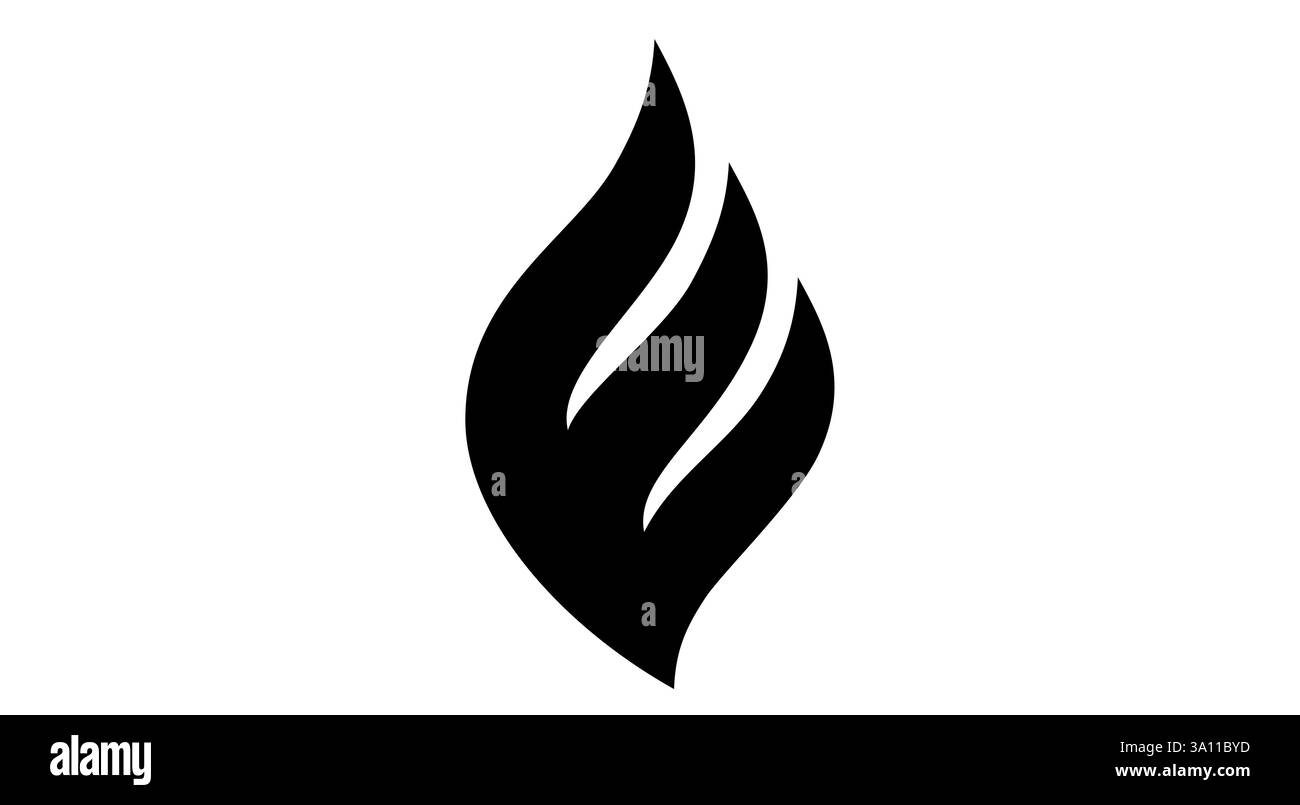 Fuoco, fiamma, falò. Icona fuoco di fiamma Illustrazione Vettoriale