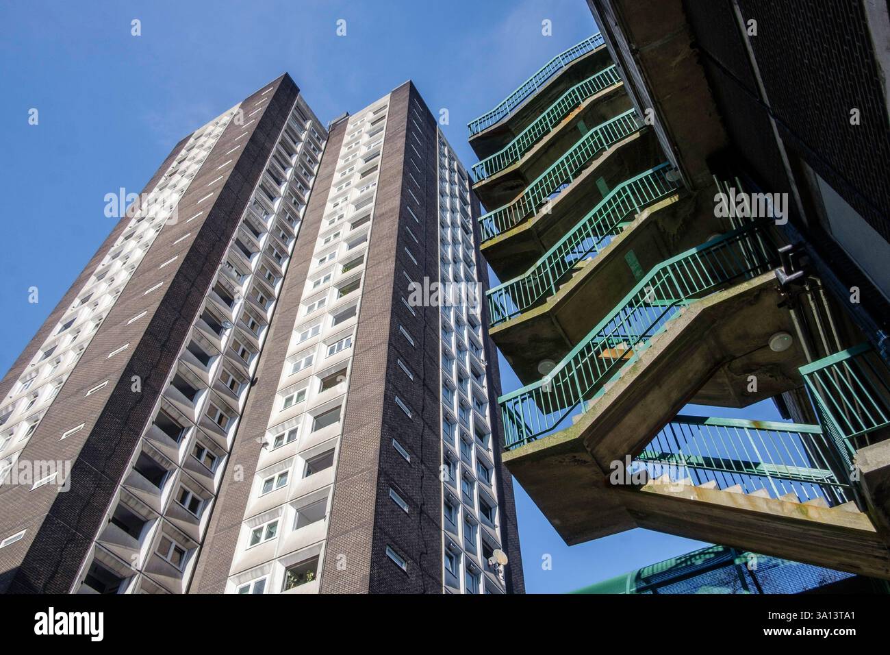 Petticoat Tower, Middlesex Street Housing estate, Londra E1, Regno Unito Foto Stock