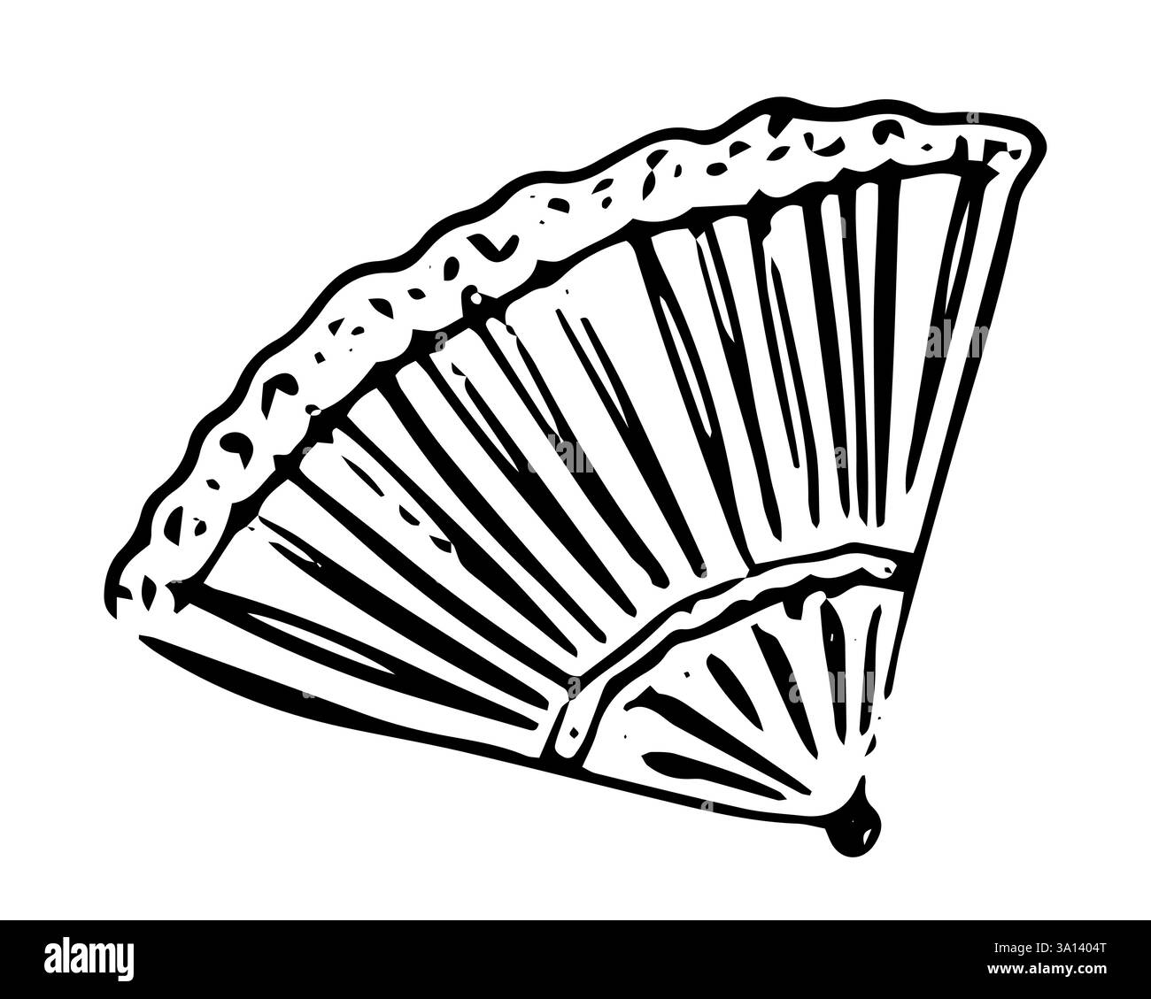 Illustrazione vettoriale Vintage fan su sfondo isolato Illustrazione Vettoriale