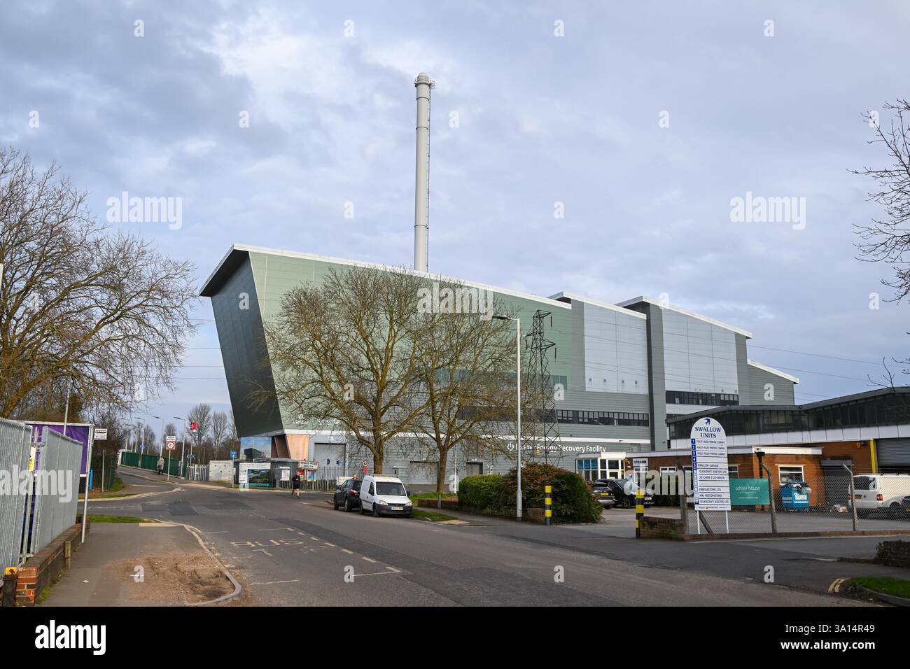 Exeter, Devon, Regno Unito. 6 marzo 2025. Vista generale dell'impianto di recupero di energia Exeter nel Devon. L'energia proveniente dalla struttura di deposito dei rifiuti di Marsh Barton genera energia sufficiente per fornire l'equivalente di 5.000 abitazioni. Crediti fotografici: Graham Hunt/Alamy Live News Foto Stock