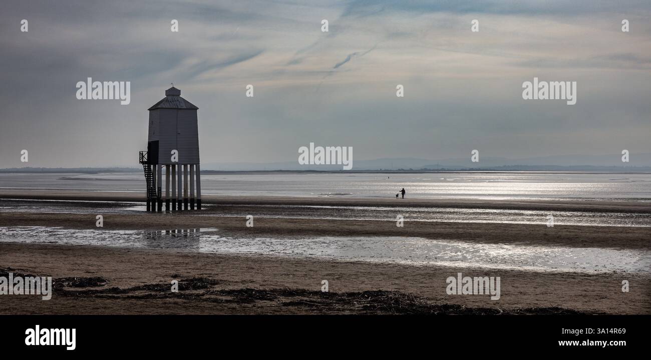 Spiaggia di Burnham sul mare Foto Stock