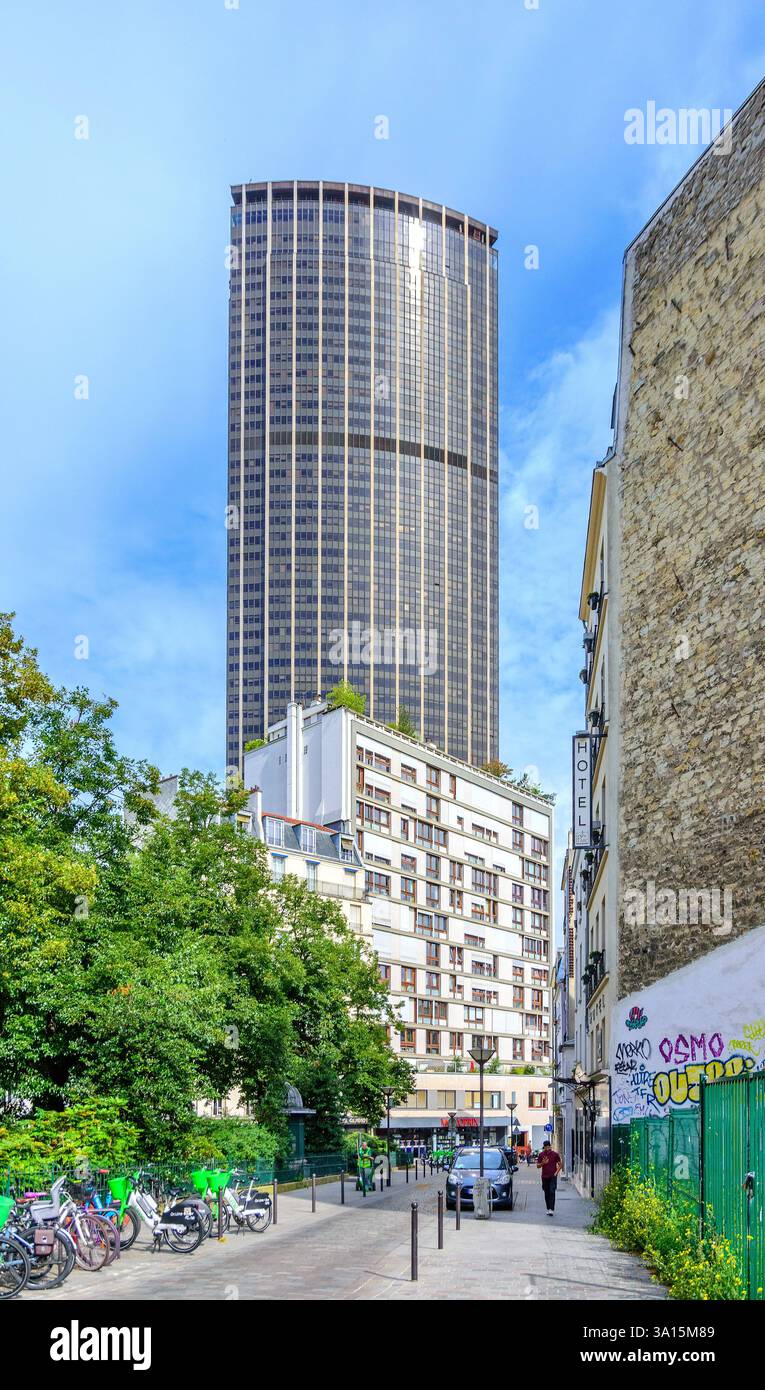Tour Montparnasse - Montparnasse, Parigi 75014, Francia. Foto Stock