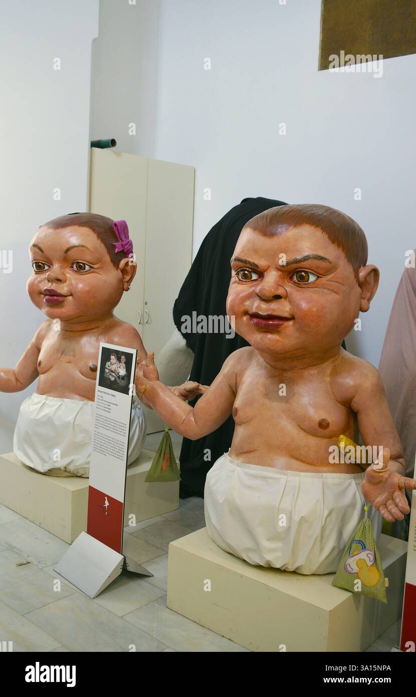 Casa della festa situata nel Museo della pelle di Igualada, Catalogna, Spagna Foto Stock