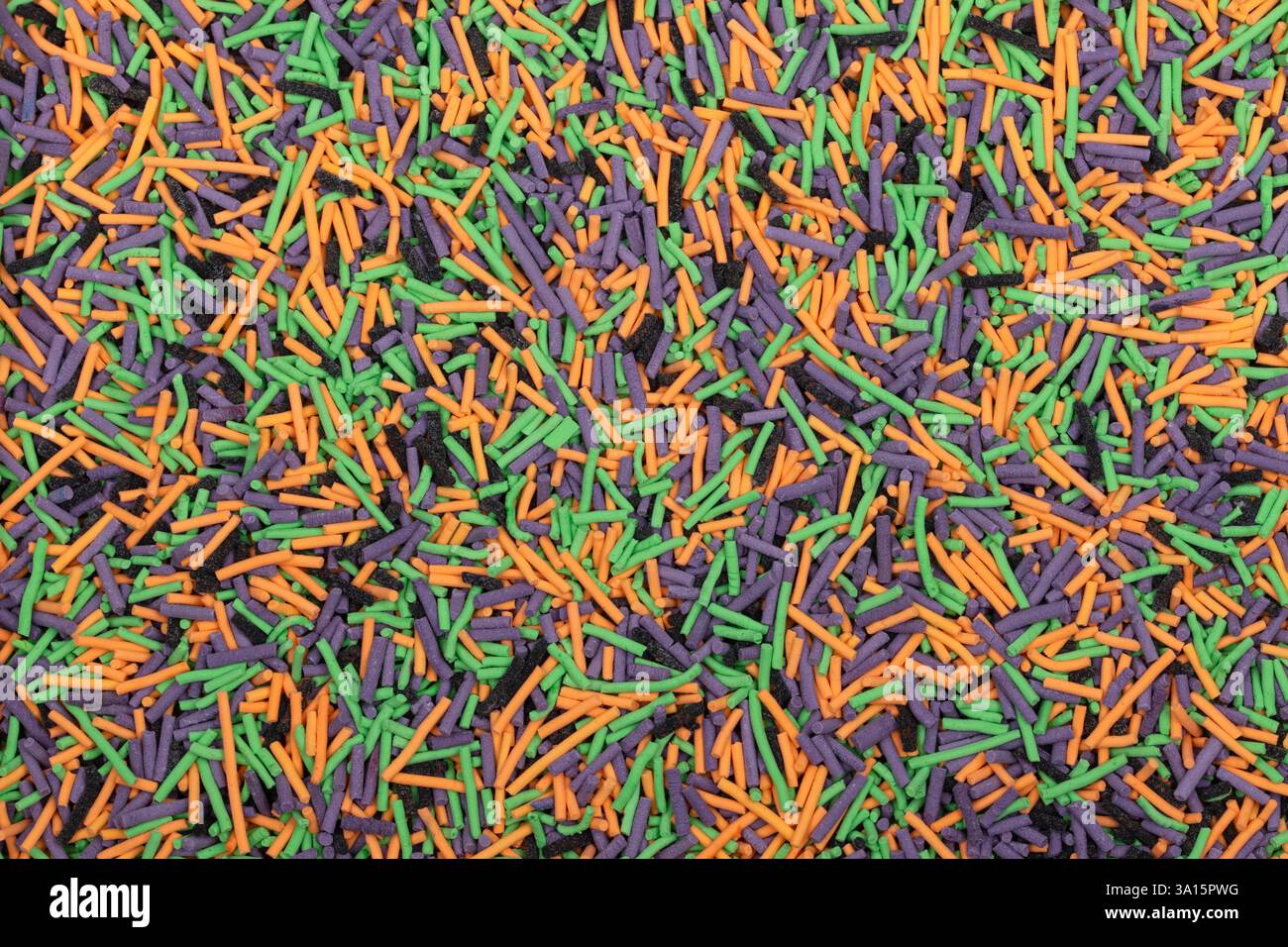 Vibrant Rainbow Sprinkles Mix - decorazioni colorate di pasticceria con Jimmies e Perle di zucchero per cuocere, dessert e dolciumi Foto Stock