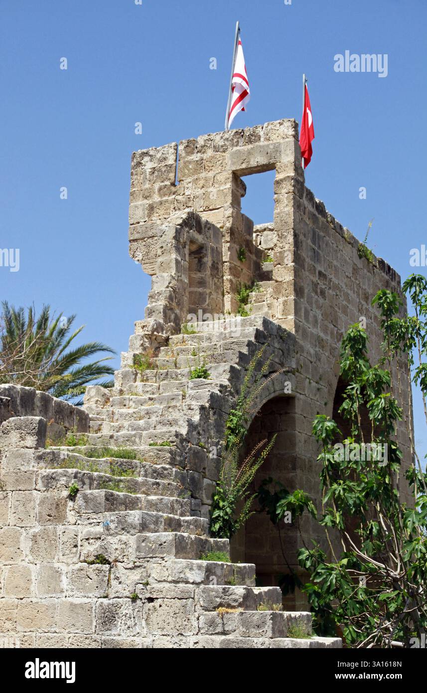 Monastero di Bellapais - Abbazia di Bellapais, Kyrenia, Cipro Foto Stock