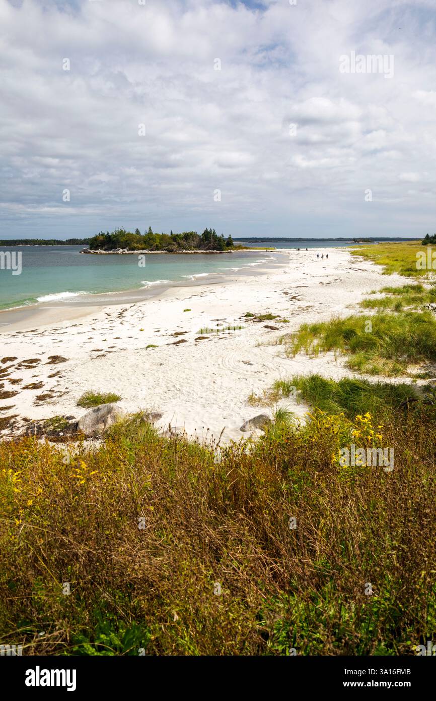 Canada, nuova Scozia, Port Mouton, Carter's Beach e la sua sabbia bianca Foto Stock