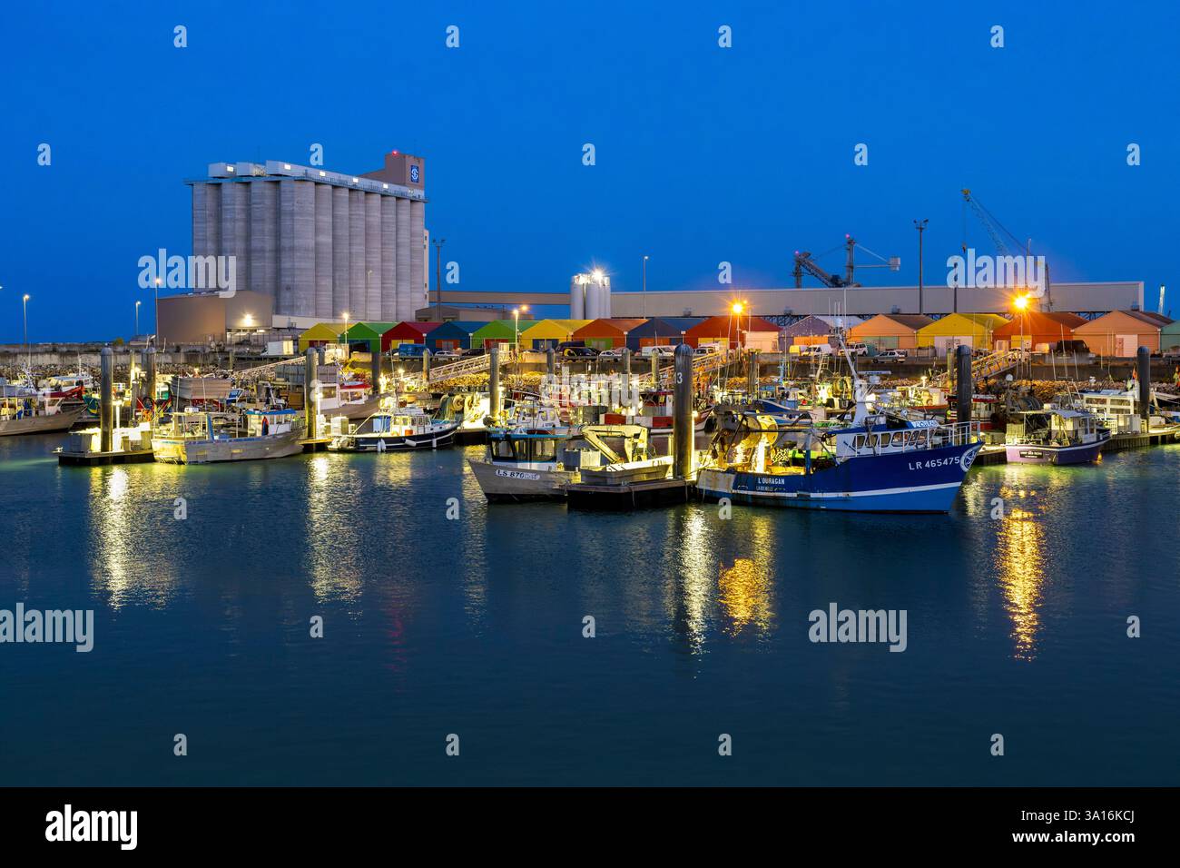 Francia, Charente Maritime, la Rochelle, porto di pescatori Chef de Baie Foto Stock