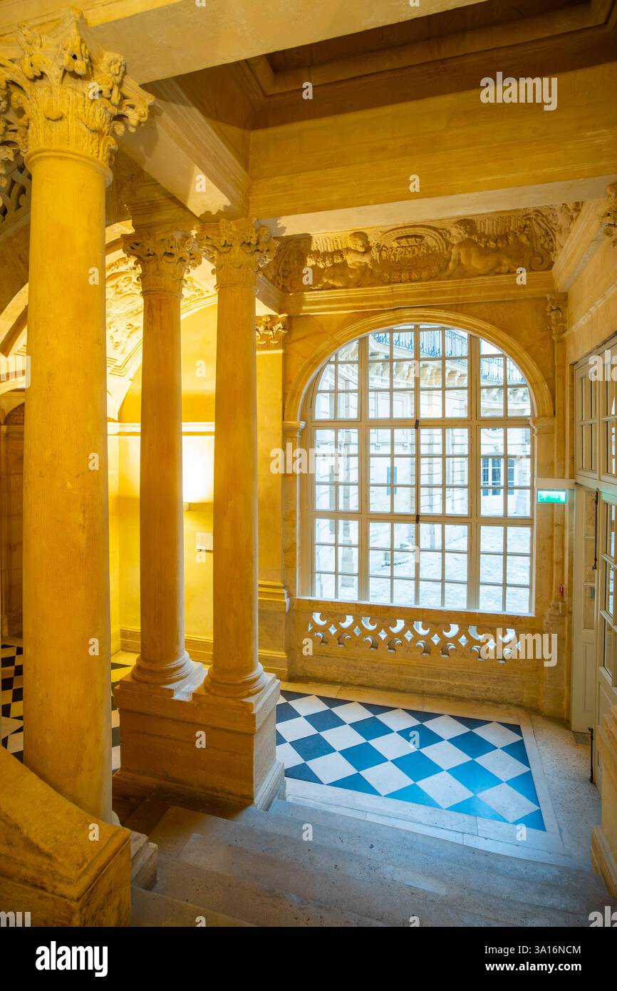 Francia, Parigi, le Marais, la residenza privata di Beauvais, Corte d'appello della Corte amministrativa di Parigi Foto Stock