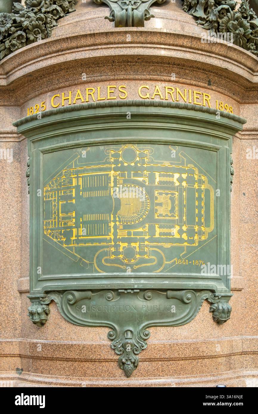 Francia, Parigi, Opéra Garnier, ripresa esterna Foto Stock