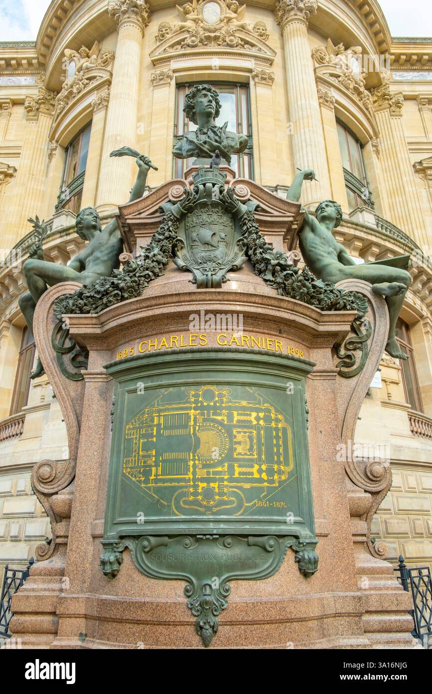 Francia, Parigi, Opéra Garnier, ripresa esterna Foto Stock