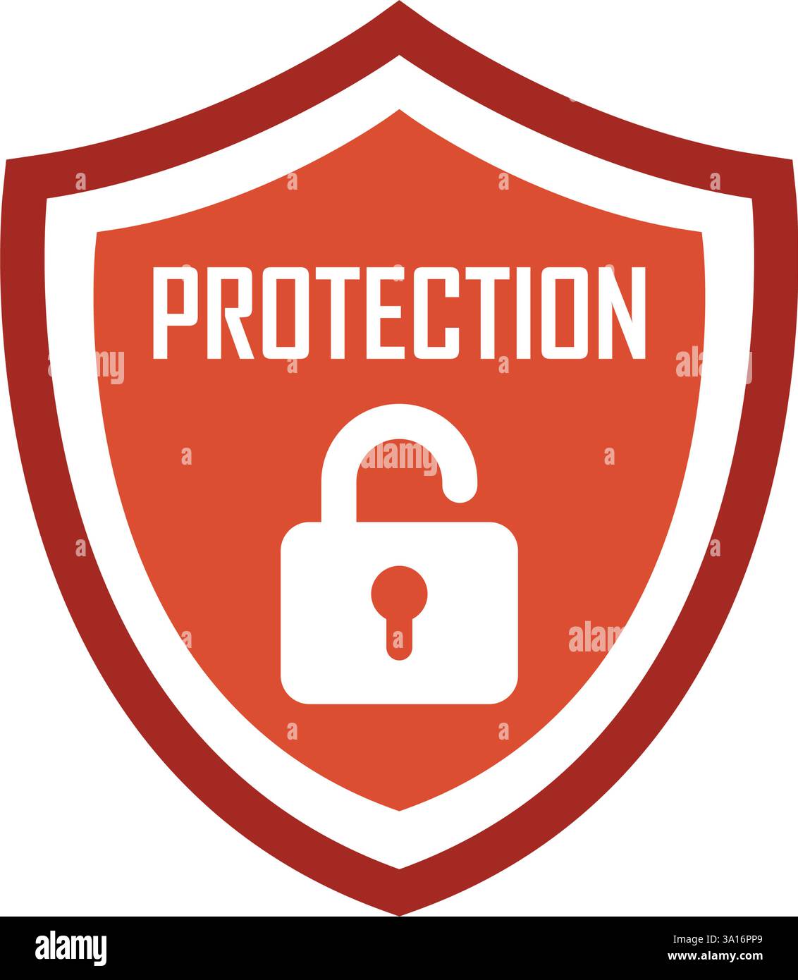 Fissare l'icona in stile piatto. Garanzia di privacy illustrazione vettoriale su sfondo isolato. Concetto di business dei segnali di rischio per la sicurezza. Illustrazione Vettoriale