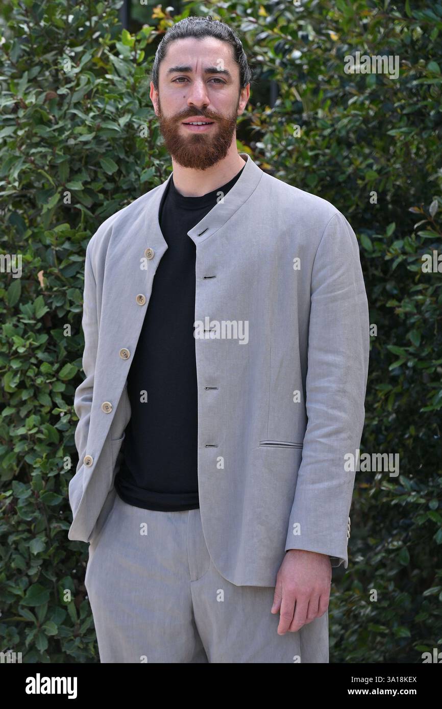 Roma, Lazio. 7 marzo 2025. Eduardo Scarpetta durante il Photocall di Film gioco pericoloso alla terrazza Barberini, Roma, 07 marzo 2025 AllShotLive Credit: SIPA USA/Alamy Live News Foto Stock