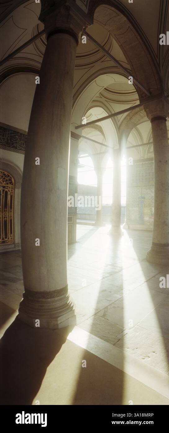 Interni del Palazzo Topkapi a Istanbul, Turchia Foto Stock