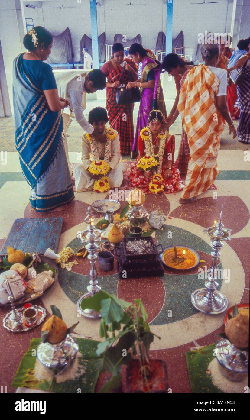 Malesia, Kuala Lumpur, matrimonio indù Foto Stock
