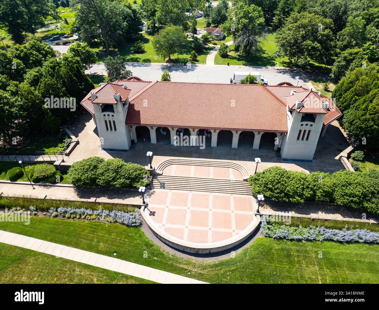 World's Fair Pavilion, Forest Park, St Louis, Missouri, USA Foto Stock